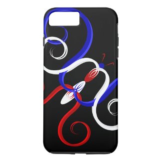Patriotic Swirl Butterfly iPhone 8 Plus/7 Plus Case