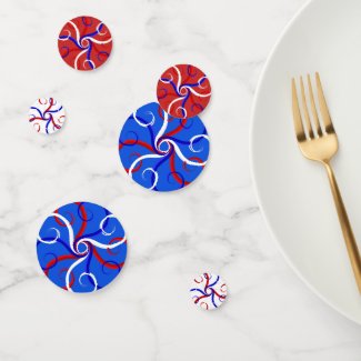 Patriotic Swirl Flower