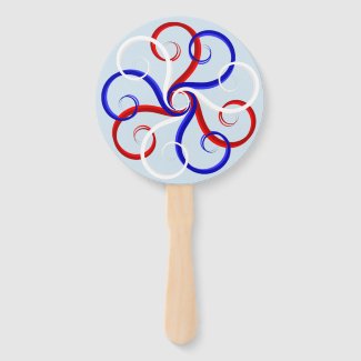 Patriotic Swirl Flower