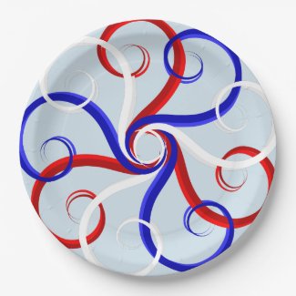Patriotic Swirl Flower