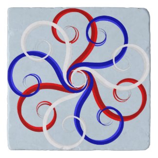Patriotic Swirl Flower