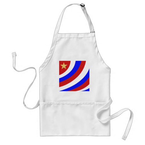 patriotic swoop with gold star adult apron