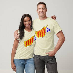 Patriotic Symbol, Catalonia freedom dove. T-Shirt
