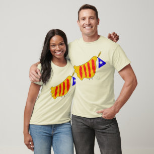 Patriotic Symbol, Catalonia freedom dove. T-Shirt