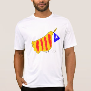 Patriotic Symbol, Catalonia freedom dove. T-Shirt