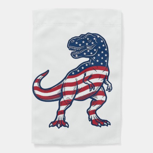 Patriotic T-Rex American Flag Dinosaur Design_1