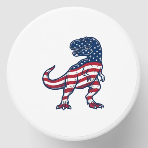 Patriotic T-Rex American Flag Dinosaur Design_1 Mini Candle Favors