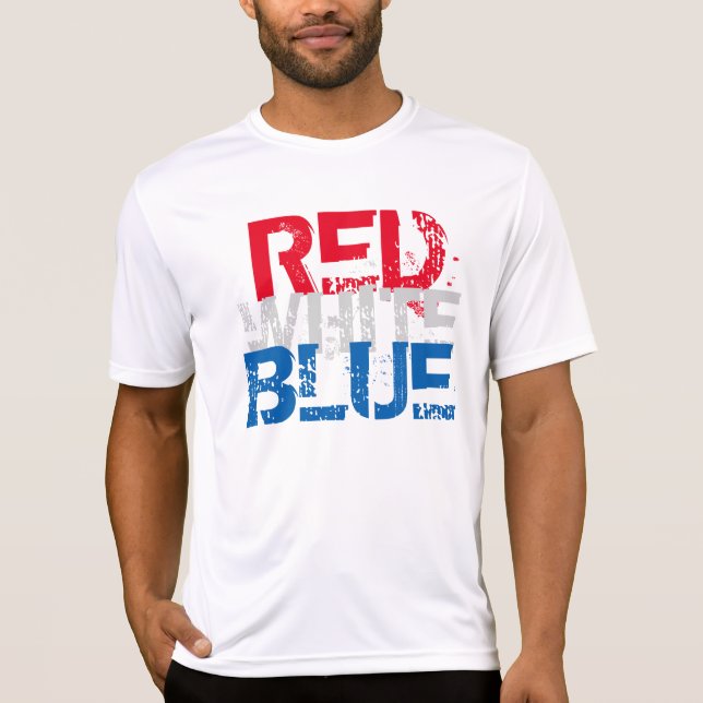 Patriotic T Shirt Men July 4th Independence Day (Front)
