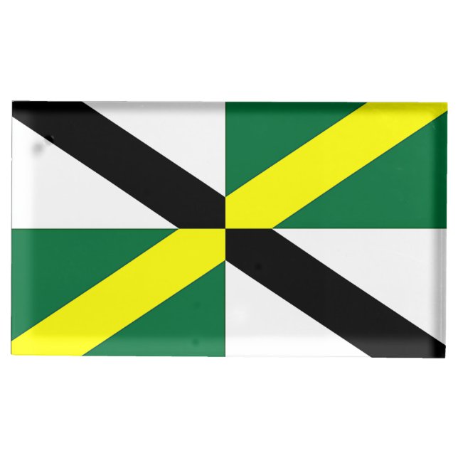 Patriotic table card holder with Flag of Monterey (Front)