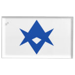 Patriotic table card holder with Flag of Toyota