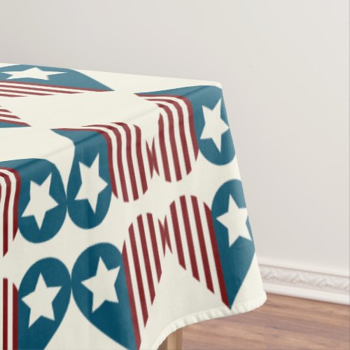 Patriotic Table Cloth  4th of July Decoration