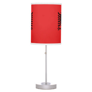 Patriotic table lamp with Flag of Albania