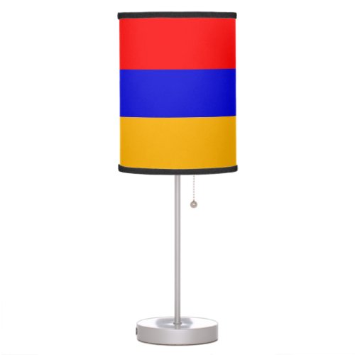 Patriotic table lamp with Flag of Armenia