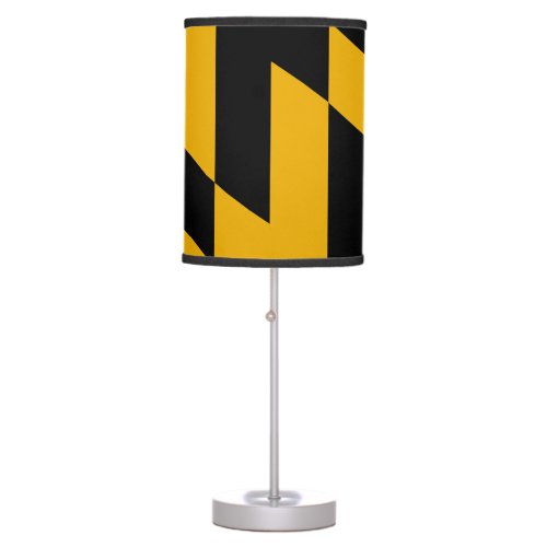 Patriotic table lamp with Flag of Baltimore