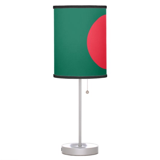 Patriotic table lamp with Flag of Bangladesh (Left)