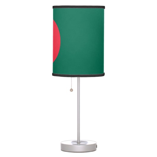 Patriotic table lamp with Flag of Bangladesh (Right)