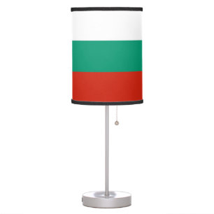 Patriotic table lamp with Flag of Bulgaria