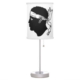 Patriotic table lamp with Flag of Corsica