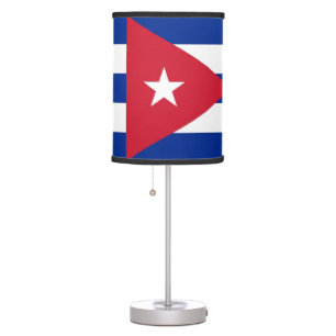 Patriotic table lamp with Flag of Cuba