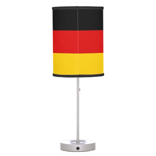 Patriotic table lamp with Flag of Germany (Back)