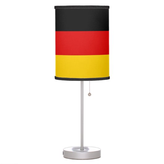 Patriotic table lamp with Flag of Germany (Left)