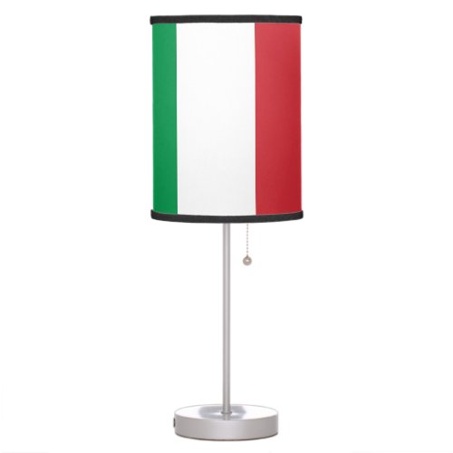 Patriotic table lamp with Flag of Italy