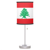 Patriotic table lamp with Flag of Lebanon (Left)
