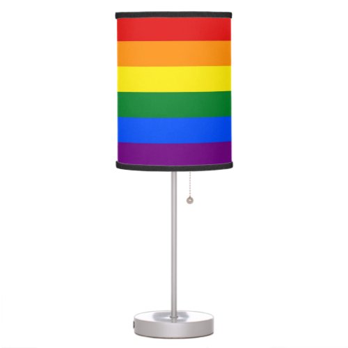 Patriotic table lamp with Flag of LGBT