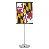 Patriotic table lamp with Flag of Maryland (Back)