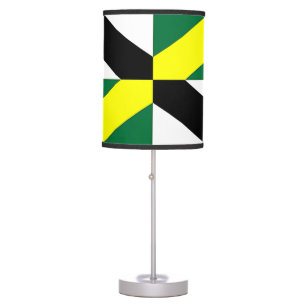 Patriotic table lamp with Flag of Monterey