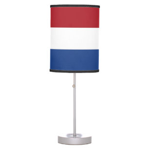 Patriotic table lamp with Flag of Netherlands