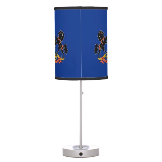 Patriotic table lamp with Flag of Pennsylvania (Back)