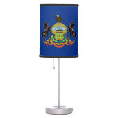 Patriotic table lamp with Flag of Pennsylvania (Right)