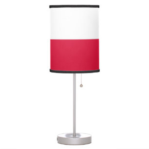Patriotic table lamp with Flag of Poland