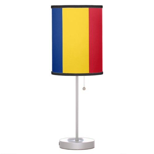 Patriotic table lamp with Flag of Romania