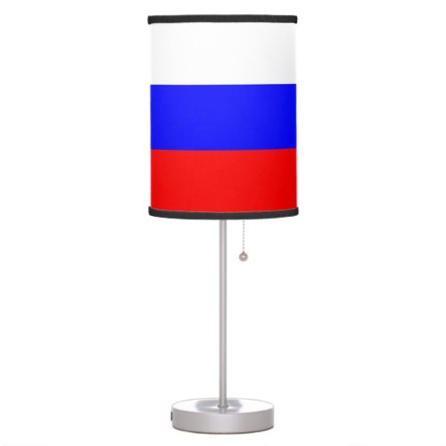 Patriotic table lamp with Flag of Russia