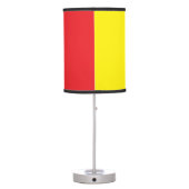 Patriotic table lamp with Flag of Sicily, Italy (Back)