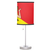 Patriotic table lamp with Flag of Sicily, Italy (Right)