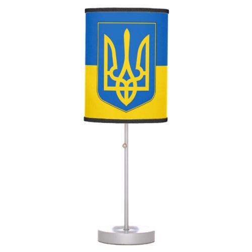 Patriotic table lamp with Flag of Ukraine
