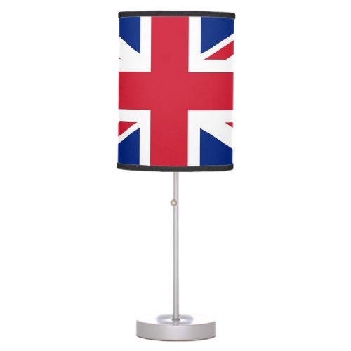 Patriotic table lamp with Flag of United Kingdom