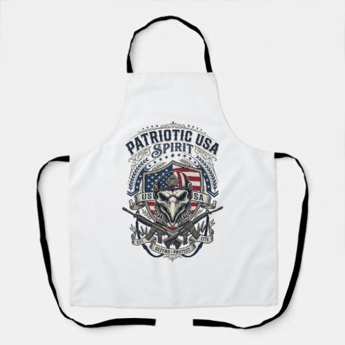 Patriotic Tactical Eagle Skull Military Inspired S Apron
