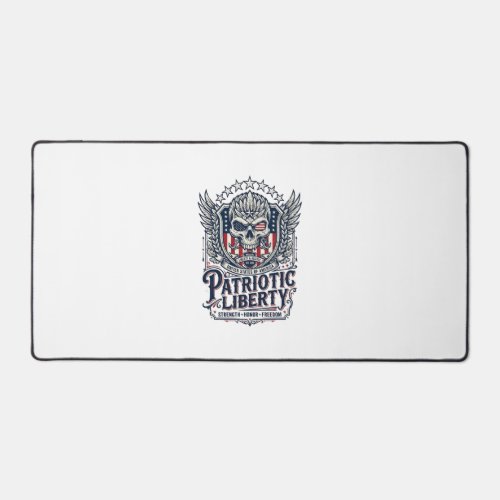 Patriotic Tactical Eagle Skull Military Inspired S Desk Mat