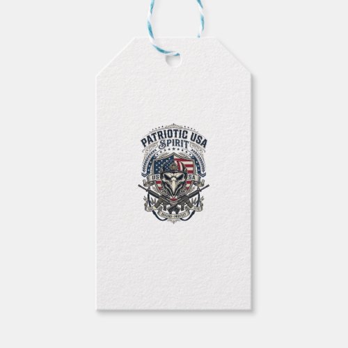 Patriotic Tactical Eagle Skull Military Inspired S Gift Tags