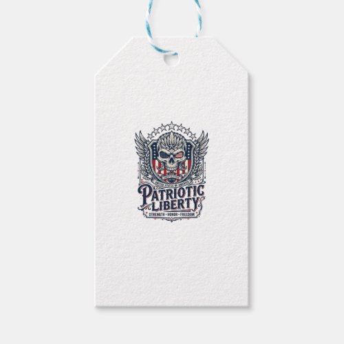 Patriotic Tactical Eagle Skull Military Inspired S Gift Tags