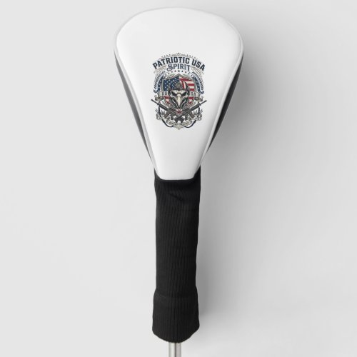 Patriotic Tactical Eagle Skull Military Inspired S Golf Head Cover