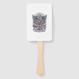 Patriotic Tactical Eagle Skull Military Inspired S Hand Fan