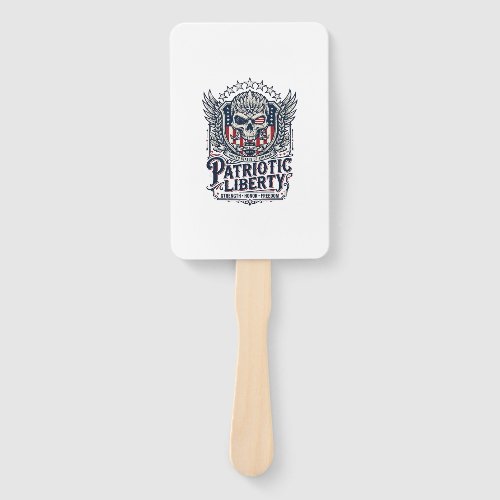 Patriotic Tactical Eagle Skull Military Inspired S Hand Fan