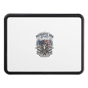 Patriotic Tactical Eagle Skull Military Inspired S Hitch Cover