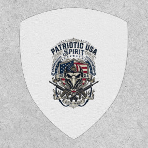 Patriotic Tactical Eagle Skull Military Inspired S Patch
