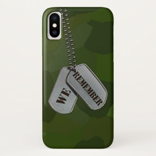 Patriotic Tags iPhone XS Case